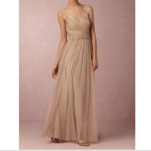 NWT BHLDN Hitherto 14 Fleur Dress Sandstone